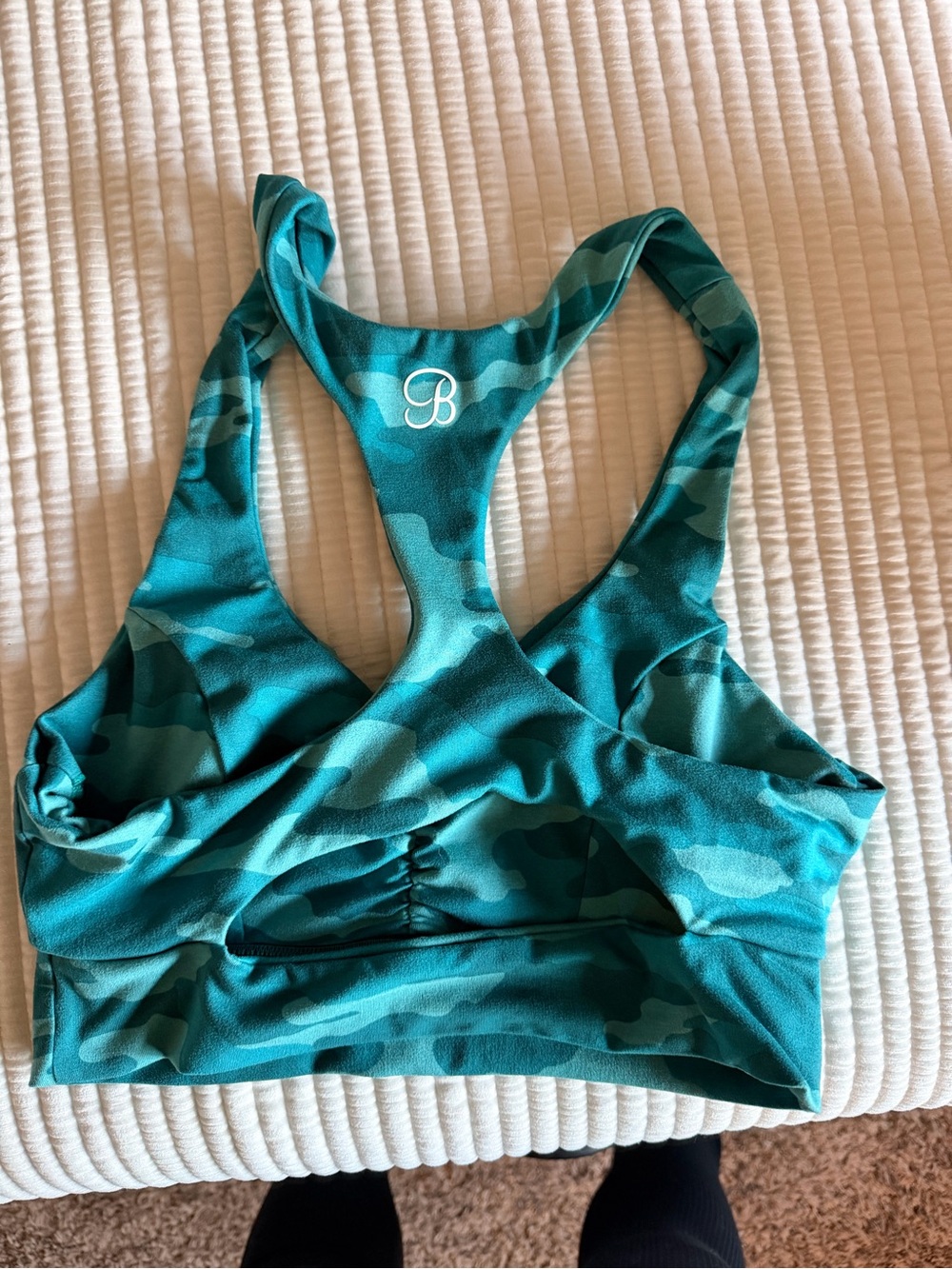 Teal Camo Racerback Sports BombShell Sportswear - Teal Camouflage